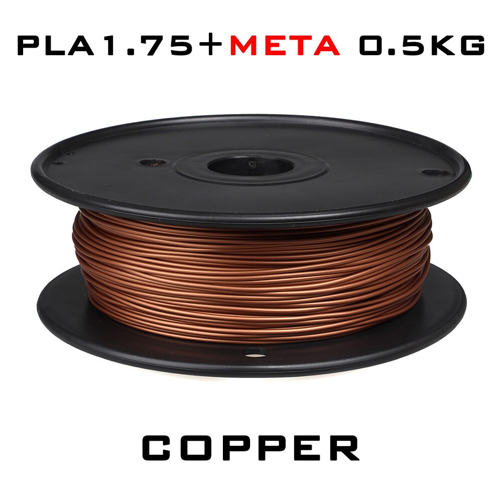 LERDGE 3D Drucker PLA Metall Filament 1,75 MM metallisch Material Bronze- verrotten Kupfer Durcheinander Kupfer Aluminium Netz gewicht 0,5 KG: Kupfer