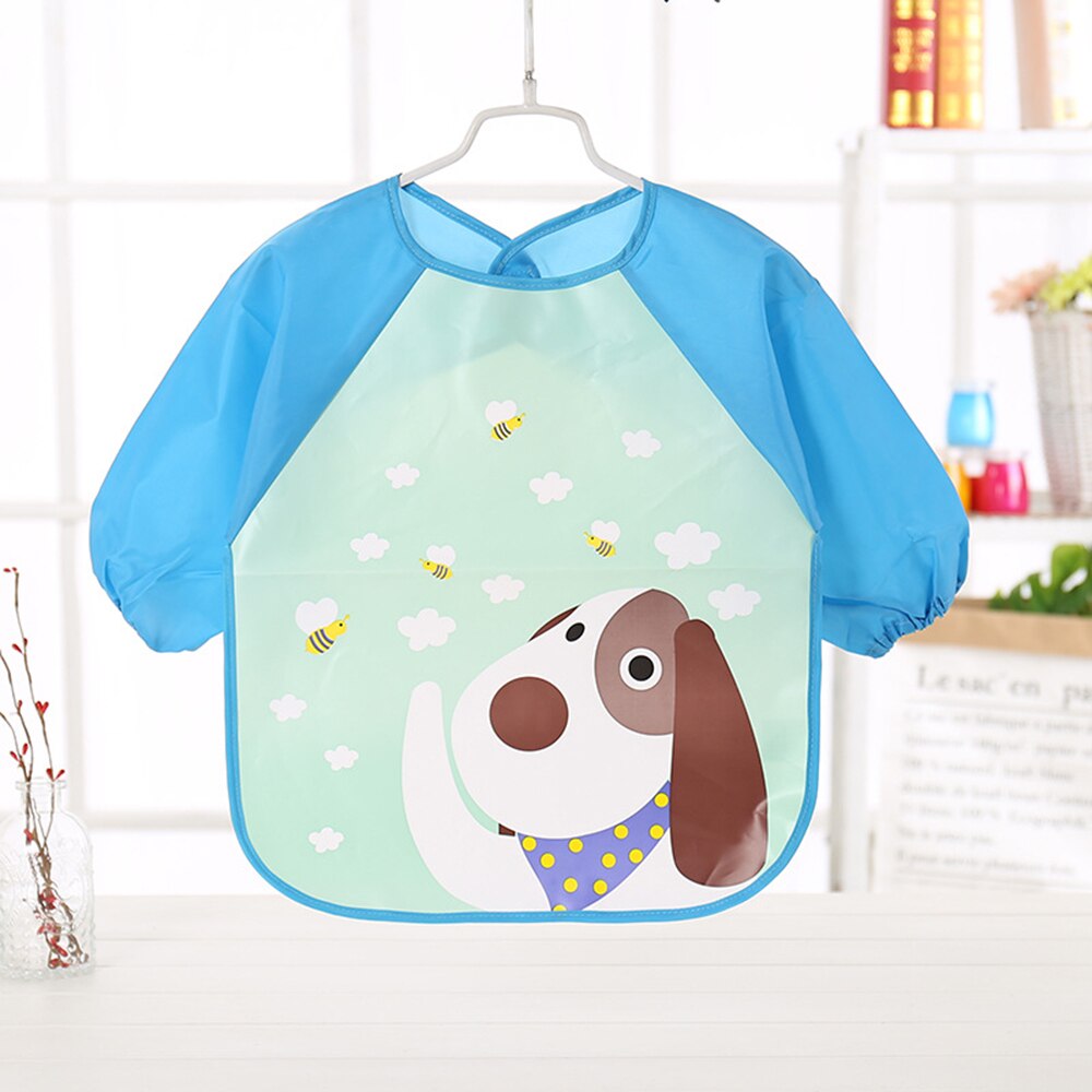 Cute Baby Waterproof Long Sleeve Apron Children Feeding Smock Bib Burp Clothes Soft Eat Toddler Baberos Bavoir Clothing: 9