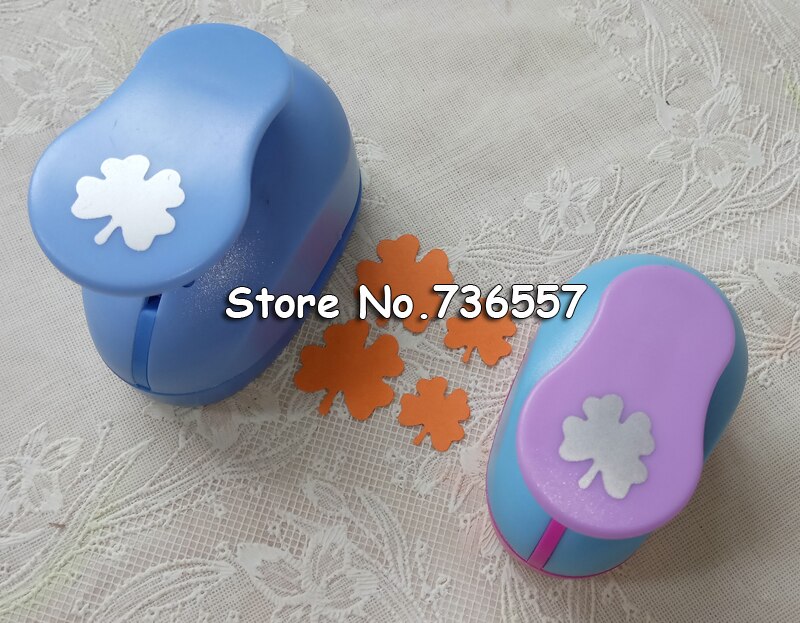 2pcs (2.3cm,1.4cm) four leaf shape craft punch set Punch Craft Scrapbooking school Paper Puncher eva hole punch