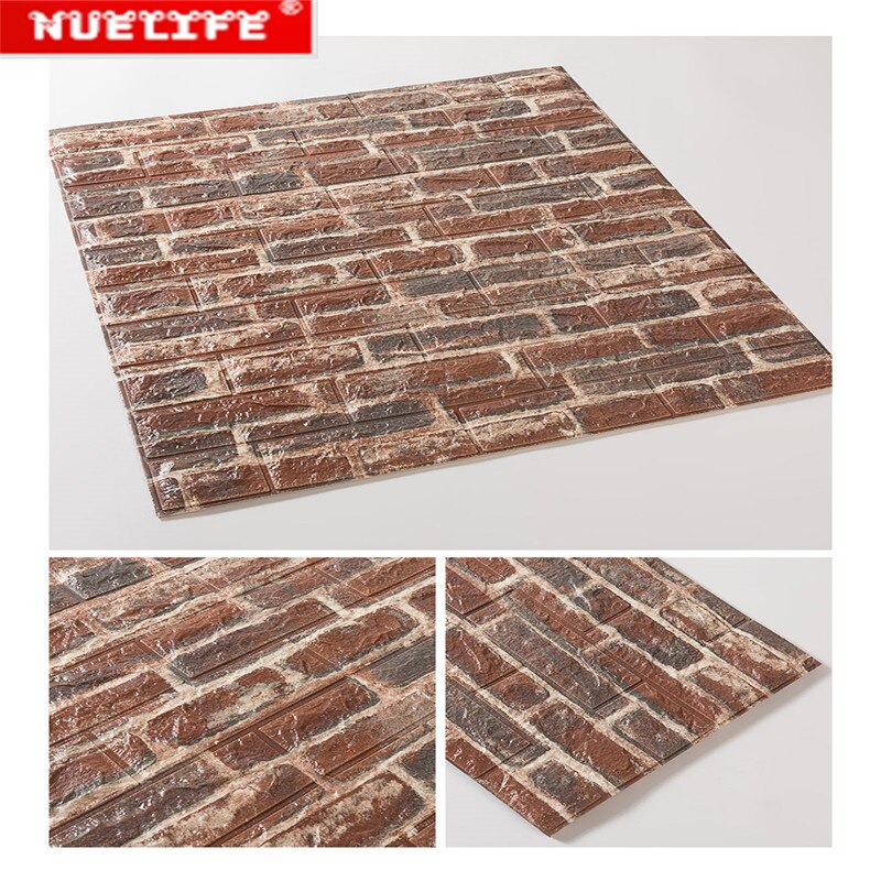 Retro brick pattern waterproof and moisture-proof bar wall sticker anti-collision soft bag background self-adhesive wallpaper