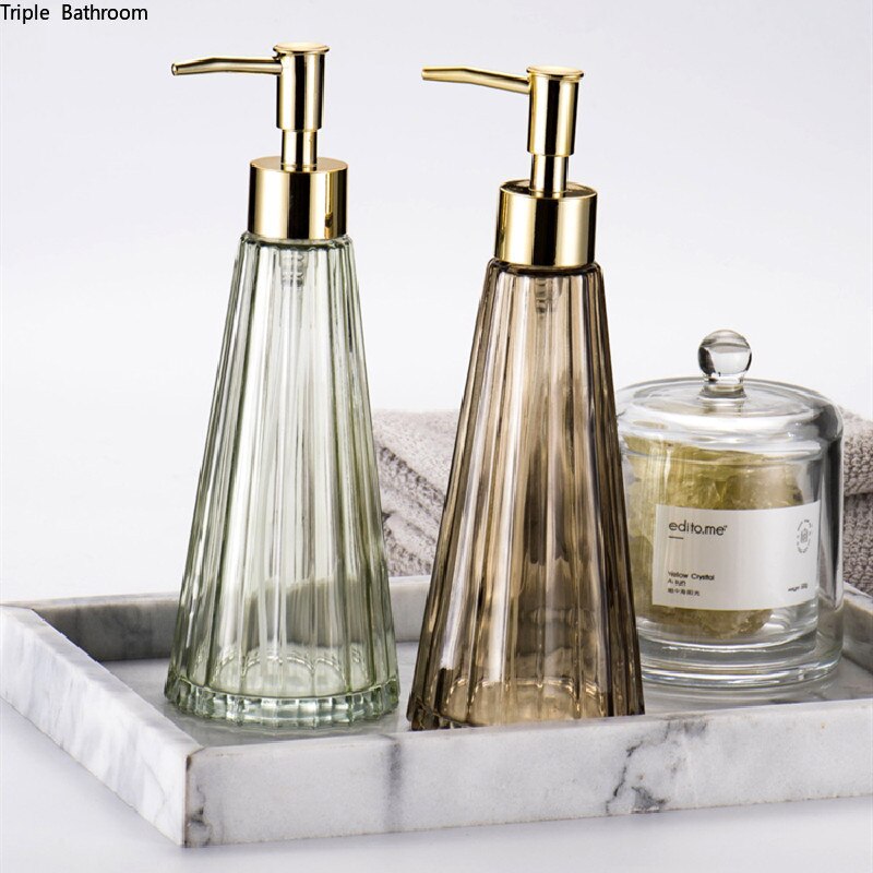300ml paraply form glas lotion flaska badrum schampo tvål dispenser pump flytande tvål dispenser pump heminredning