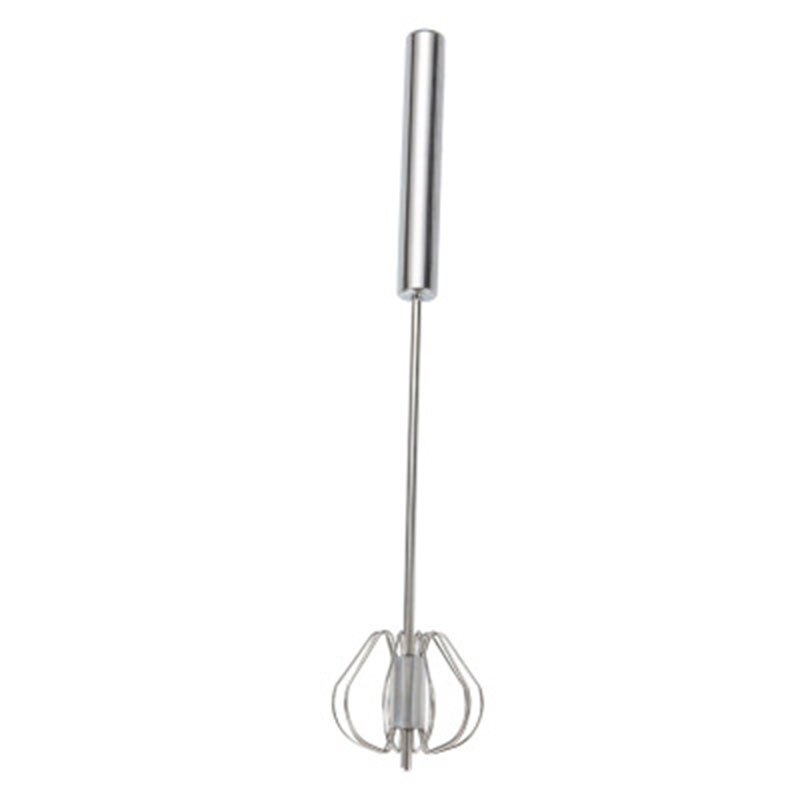 Egg Beater 304 Stainless Steel Egg Whisk Manual Hand Mixer Self Turning Egg Stirrer Kitchen Accessories Egg Tools: Large