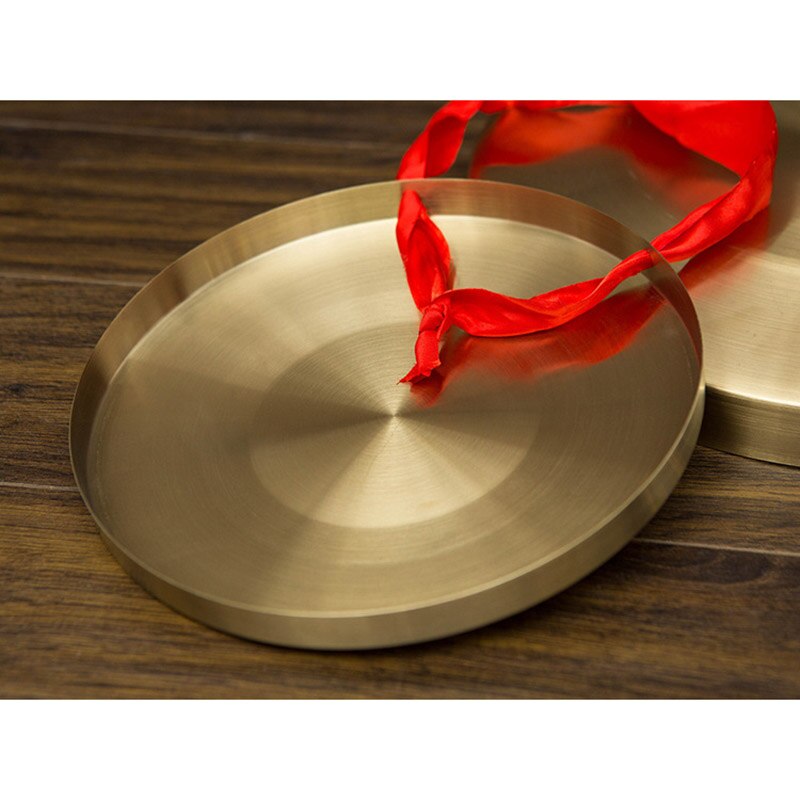 Hand Gong Met Houten Stok Traditionele Chinese Folk Muziekinstrument Speelgoed Voor Kids XD88