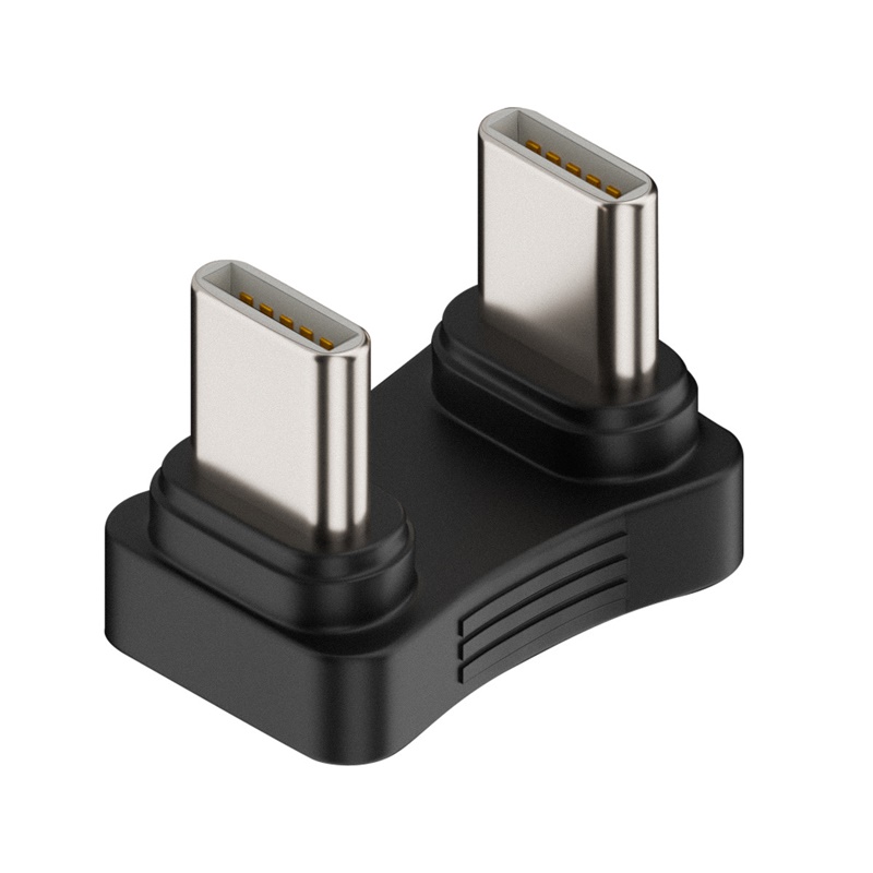 Adapter USB typu C w kształcie litery U 65W Szybkie ładowanie Adapter Otg Transfer danych Złącze USBC do telefonu Ipad Tablet Cabo Usb Tipo C: green