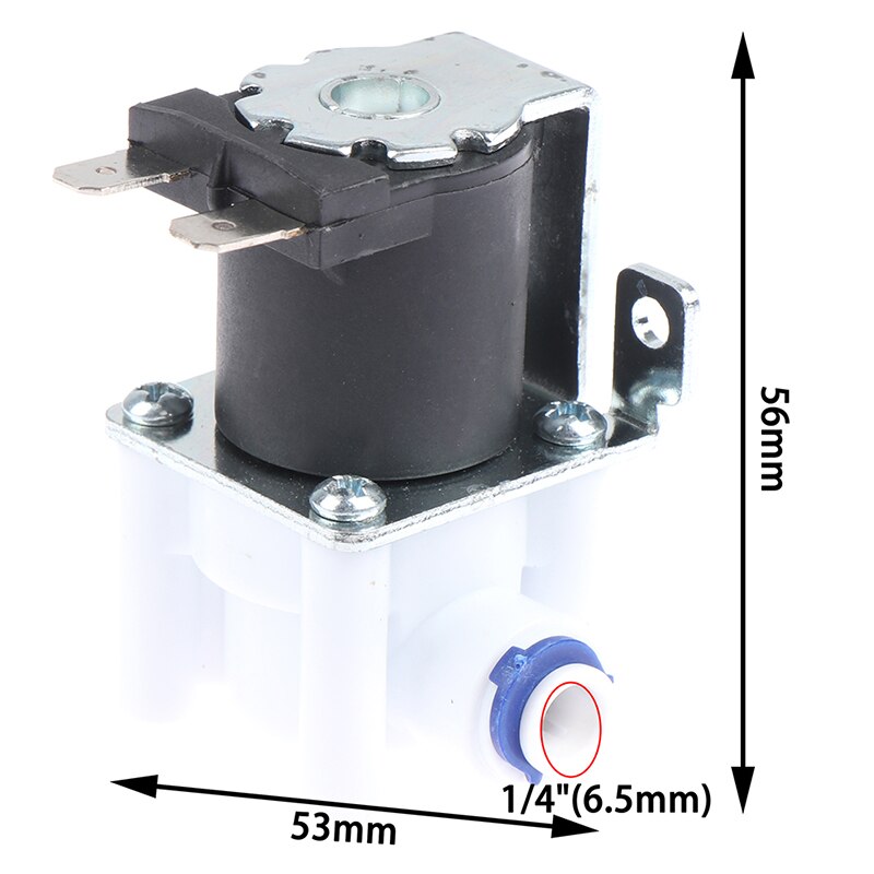 12V Solenoid Valve Normal Closed 1/4" Hose Pipe Quick Conntection RO Water