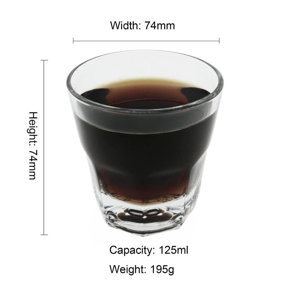 Taza de cristal cuadrada para café, vaso de vidrio para vino, Vodka, Espresso, proteína, café, Whiskey, vidrio térmico, para el hogar y Bar, 1 unidad: Model8
