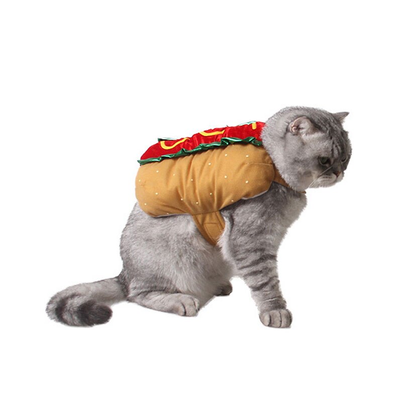 Animal de compagnie Dog Burger déguisement mignon drôle Cosplay chien vêtements chat vêtements pour petits chiens moyens chats Perros Gatos
