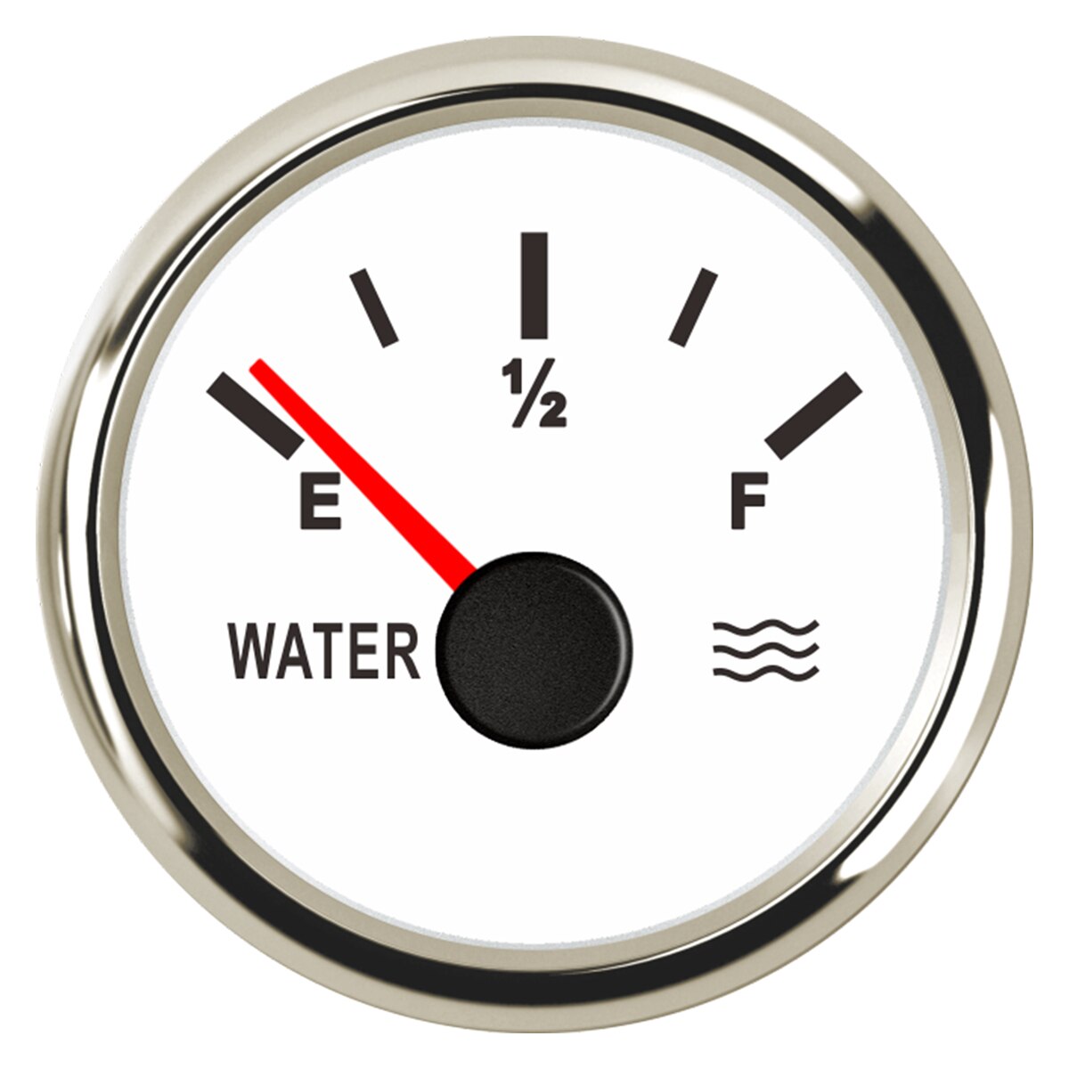 52mm 0-190ohms ship water level gauge stainless steel ship water tank level gauge tool white/black durable: White