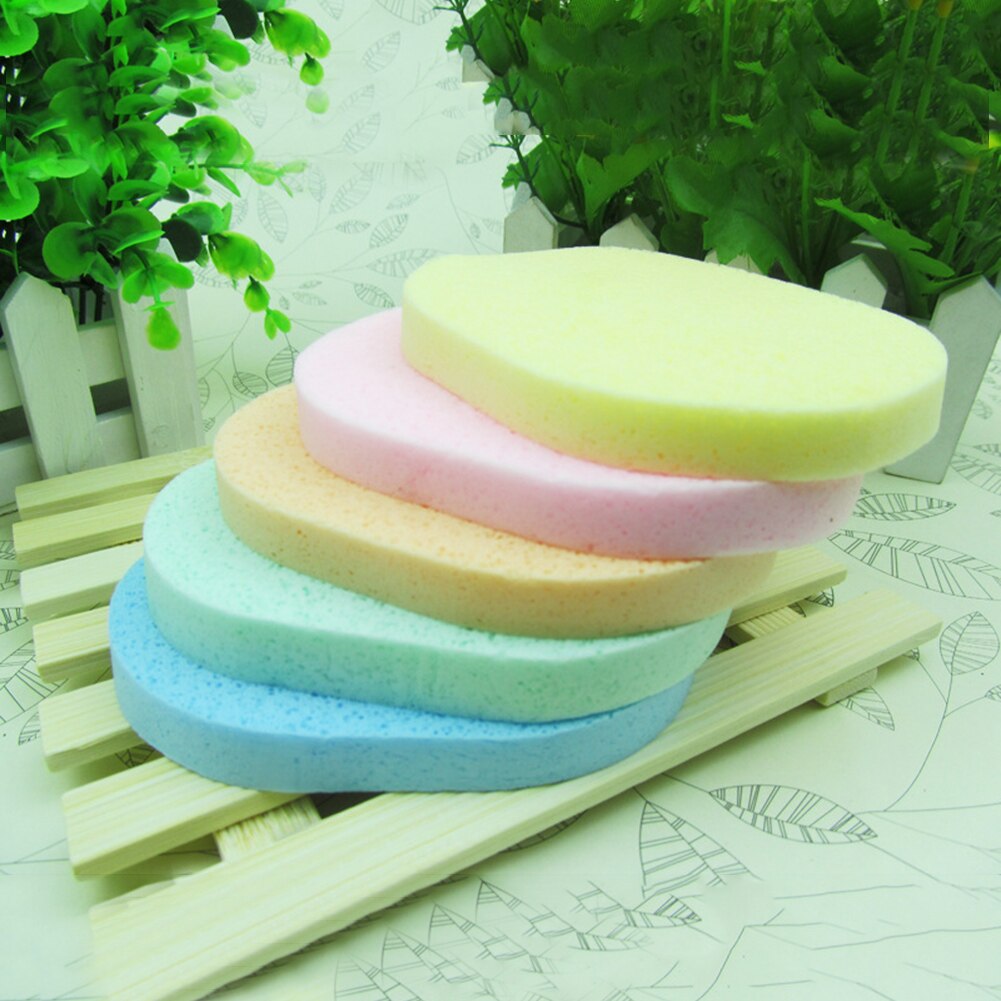 5pcs Sponge Face Wash Puff Face Makeup Wash Pad Deep Cleaning Tool Powder Puff Reusable Cleansing Makeup Sponge