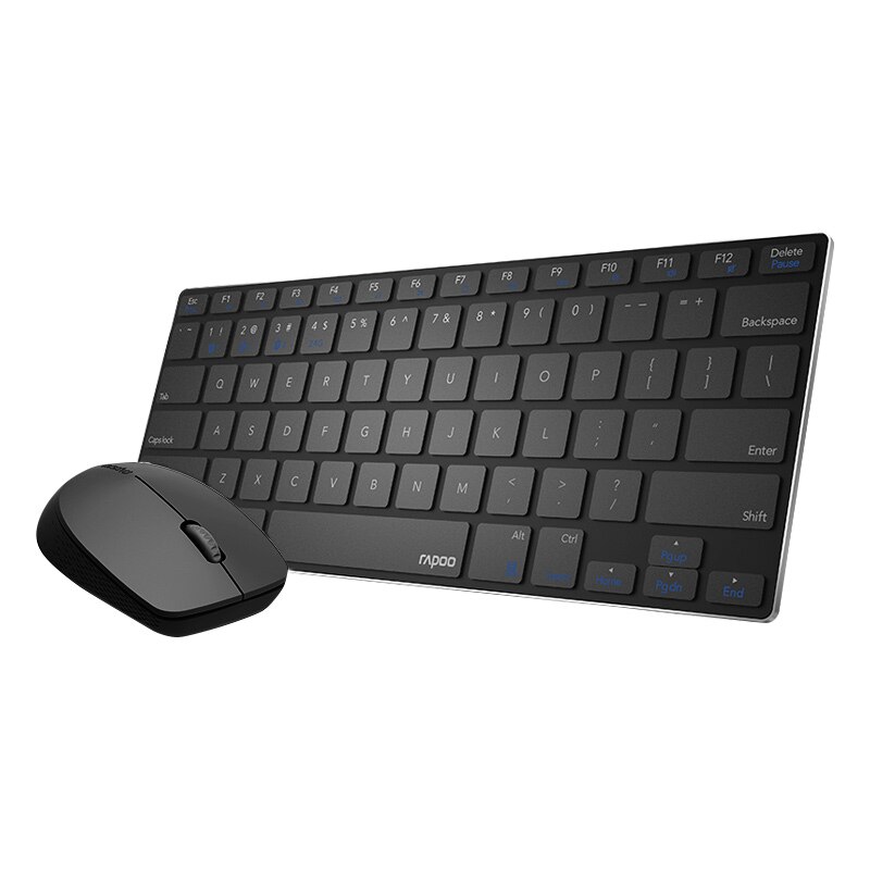 Rapoo MultiMode Wireless Keyboard Mouse Combos Switch Between Bluetooth & RT 2.4G Connects to 3