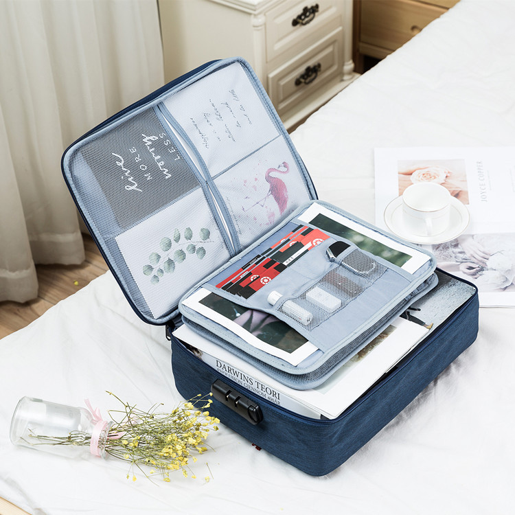 Męska wodoodporna teczka biznesowa torba Oxford dokument Ipad elektroniczna torba do przechowywania plików organizator etui akcesoria ręczne przedmioty