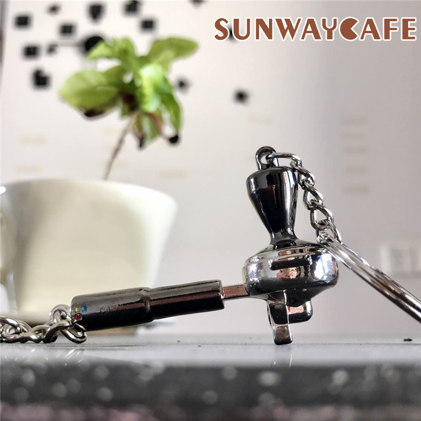 Espresso Coffeeware Accessoires Sleutelhanger Koffie Machine Handvat Moka Pitcher Sleutelhanger Draagbare Creatieve Barista Koffie Sabotage