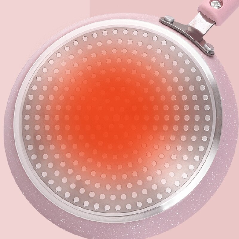 6 Inch Roze Dubbele Gebruik Melaleuca Taart Pan Pan Pan Anti-aanbak Steak Crêpe Pannenkoek Omelet