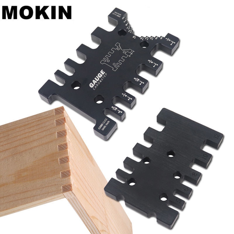 Woodworking Tenon Gauge Caliper Height Gauge Metric/Inch Tenon Cutter For Saw Router Table Machine DIY Carpentry Measuring Tools