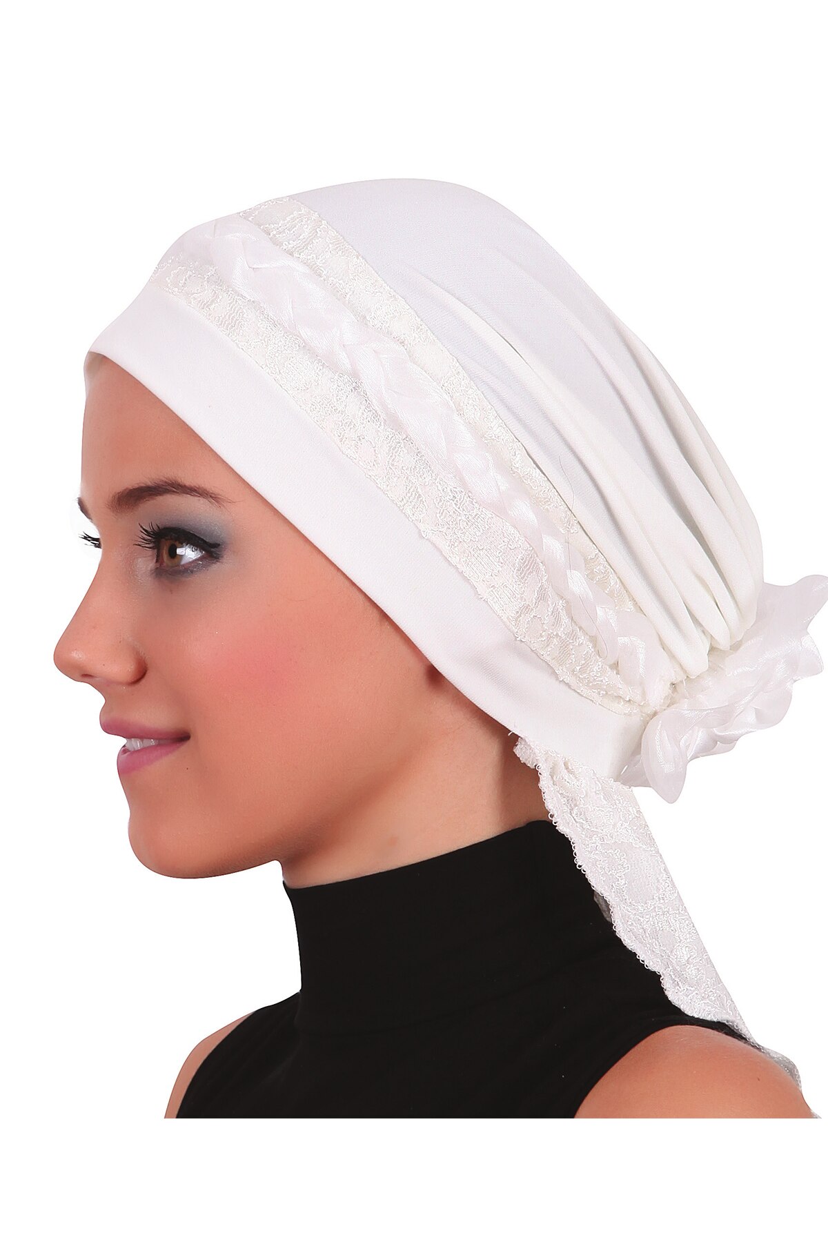 Kant Twist Knoop Motorkap Hijab Vrouwen