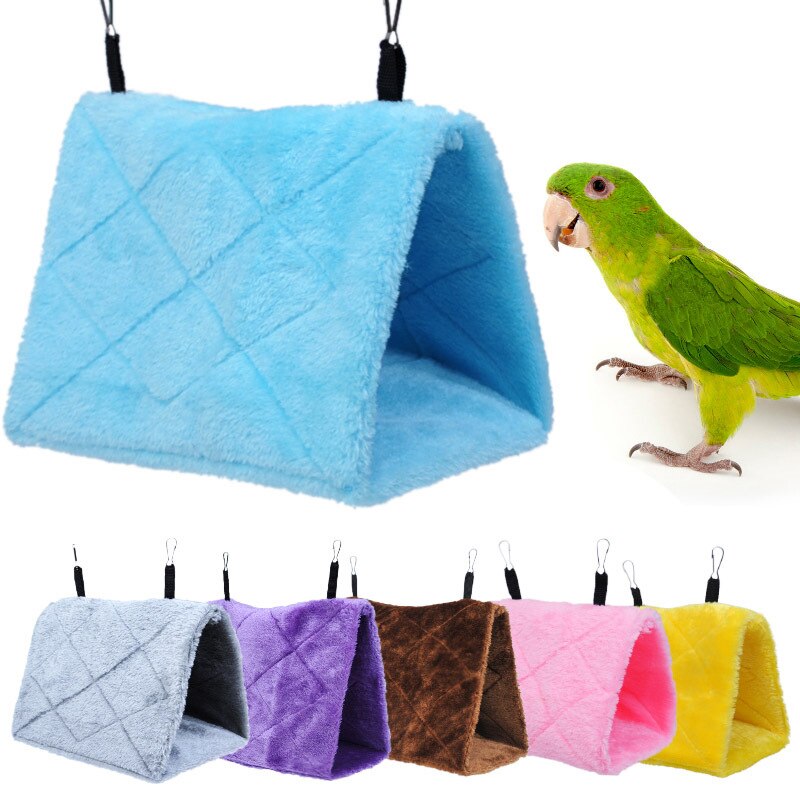 Cage à Hamster pour animal domestique, nid suspendu, perroquet, perruche, lit , hamac pour Rat, jouets pour l'hiver, nichoir, chalet