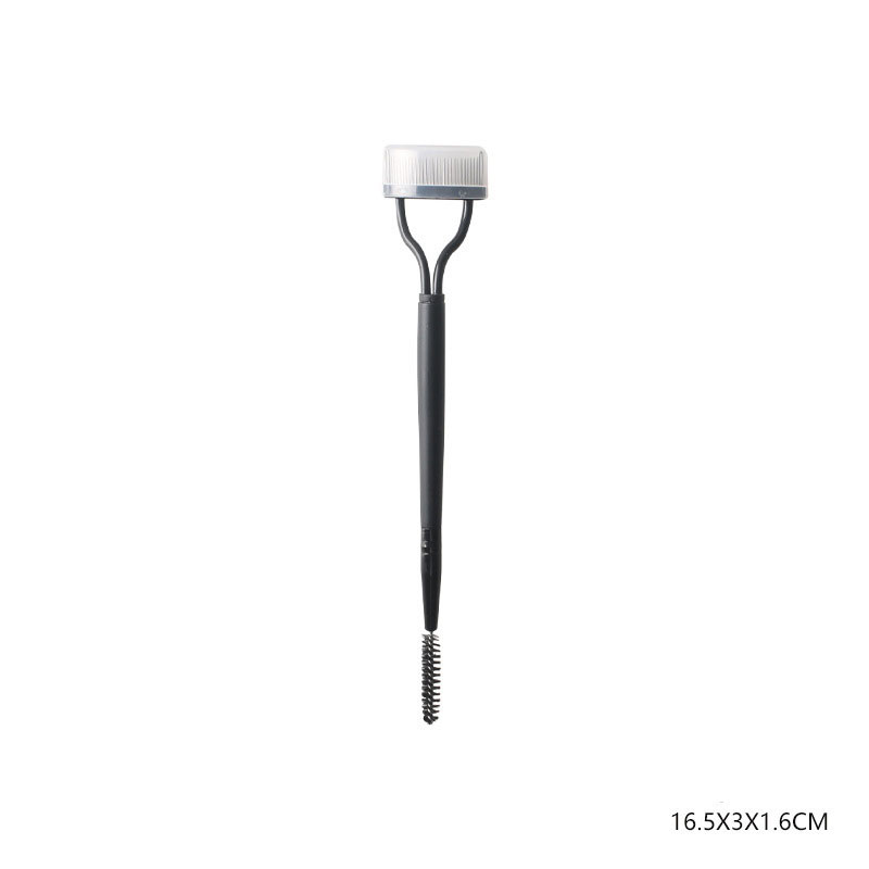 1 Stuks Zwart Opvouwbare Wimper Borstel Kam Schoonheid Make-Up Lash Separator Roestvrij Staal Wimper Krultang Mascara Curl Cosmetisch Hulpmiddel: WHITE