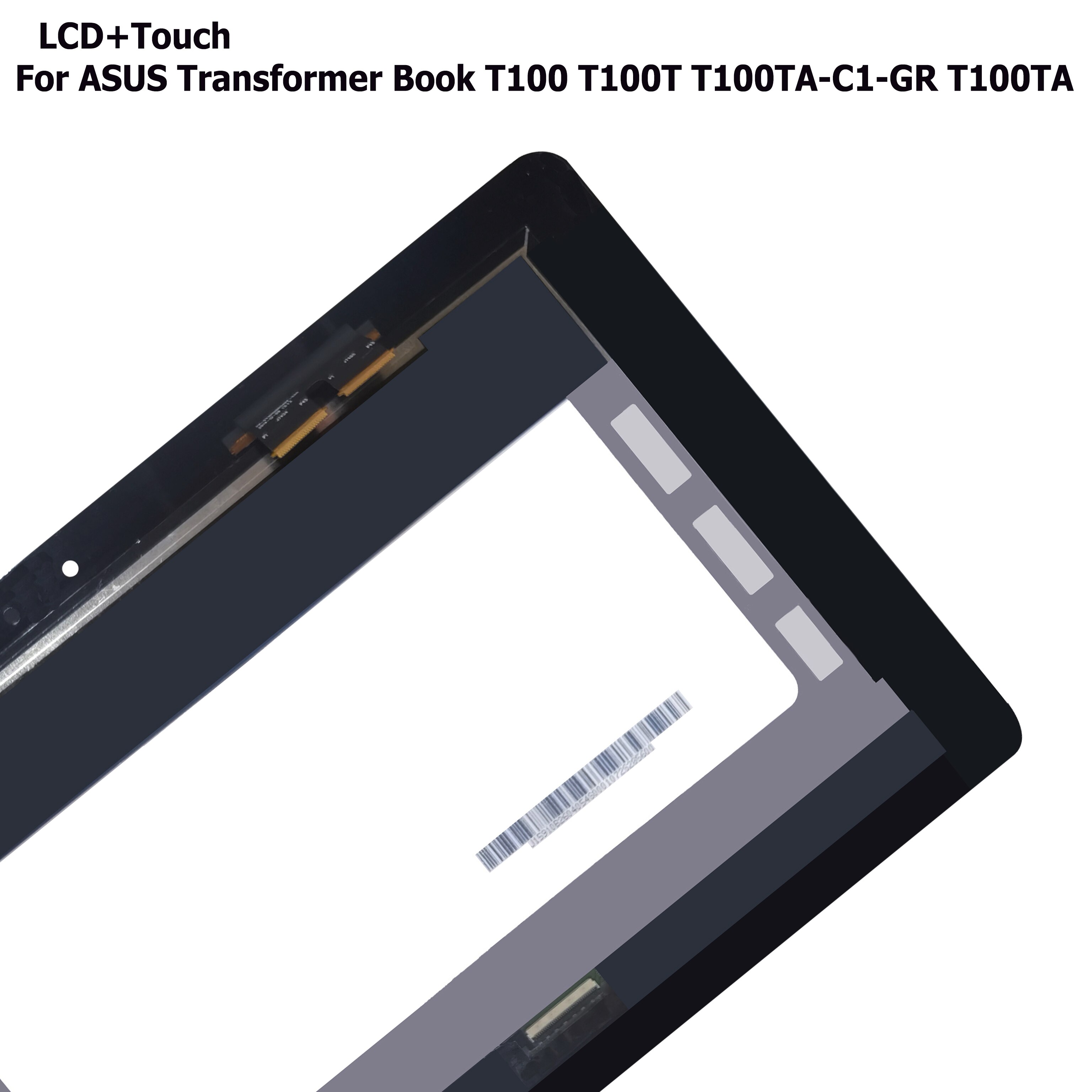 10.1 Inch For Asus Transformer Book T100 T100TA-C1-GR T100Chi LCD Display Touch Screen Digitizer Assembly with Frame