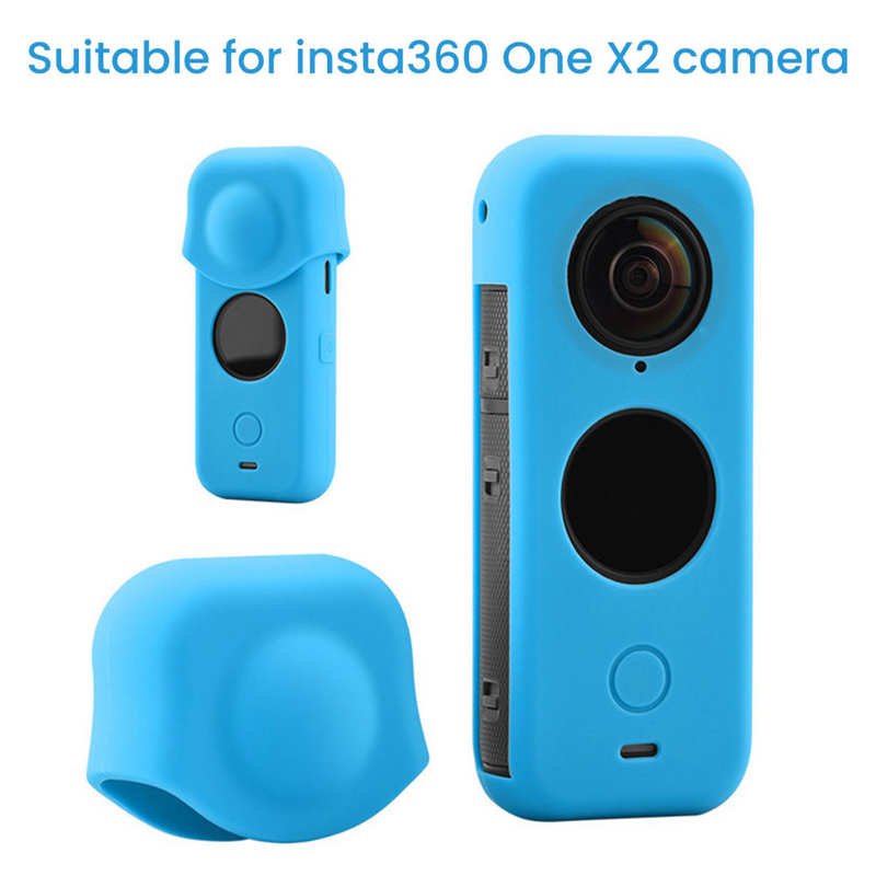 Silikonhülle, weiche schutzhülle für insta 360, one  x2, staubdichte objektivabdeckung, schutzhülle für die panoramakamera insta 360, one  x2