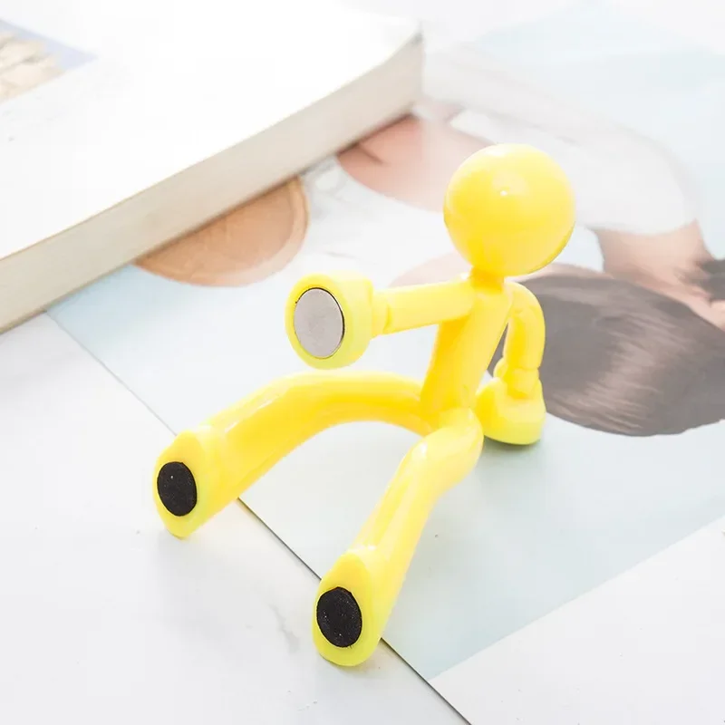 Ímã de geladeira dos desenhos animados gancho de cozinha ímã decoração de geladeira porta de casa pendurado chave adesivo de geladeira acessórios de cozinha: YELLOW