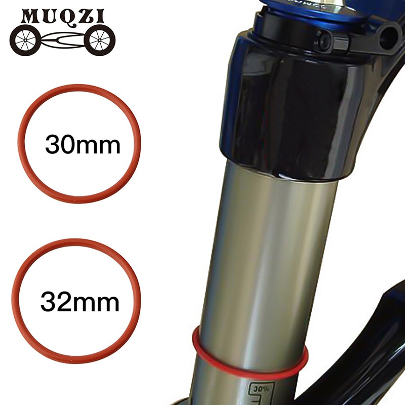 MUQZI-horquilla delantera de suspensión para bicicleta de montaña, accesorio para bici de carretera de 32mm/30mm, tubo exterior, Círculo de viaje, Gel de sílice, polvo y aceite, 2 unidades