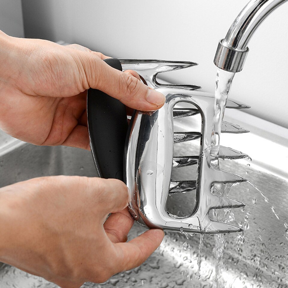 Stainless Steel Bear Claw Separator Cooked Food Cutter Turkey Fork Splitter BBQ Meat Shredder