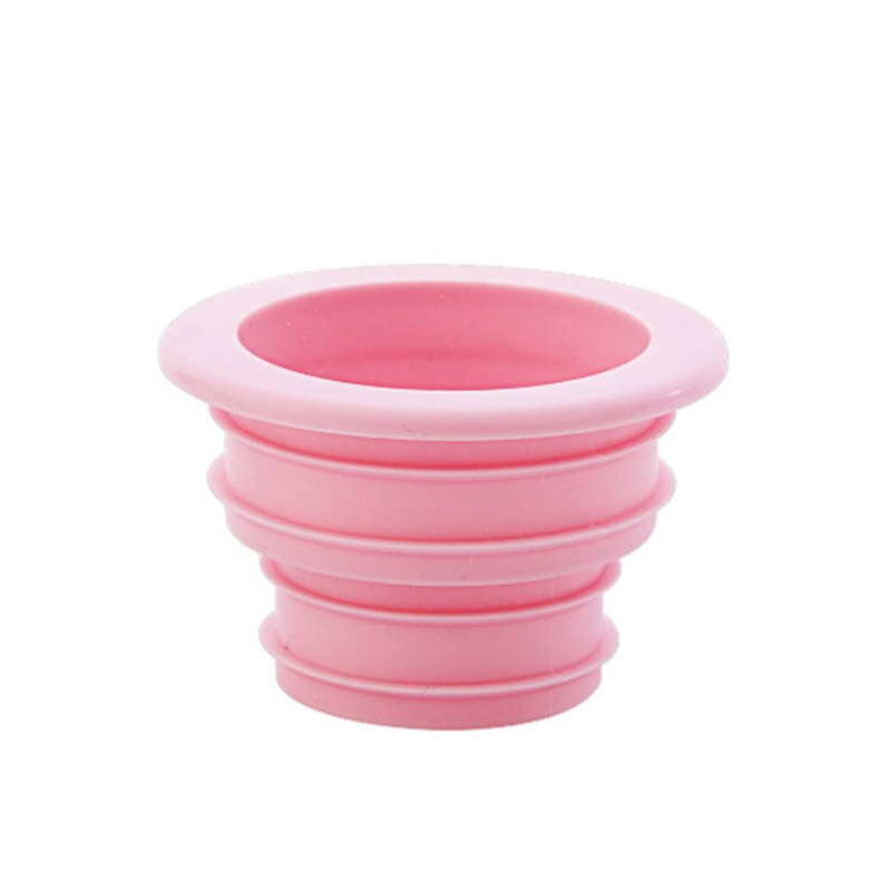 Drain Pipe Hose Seal Sewer Pipe Plug Deodorant Silicone for Washing Machine Hose Extended drain seal Household daily: Pink