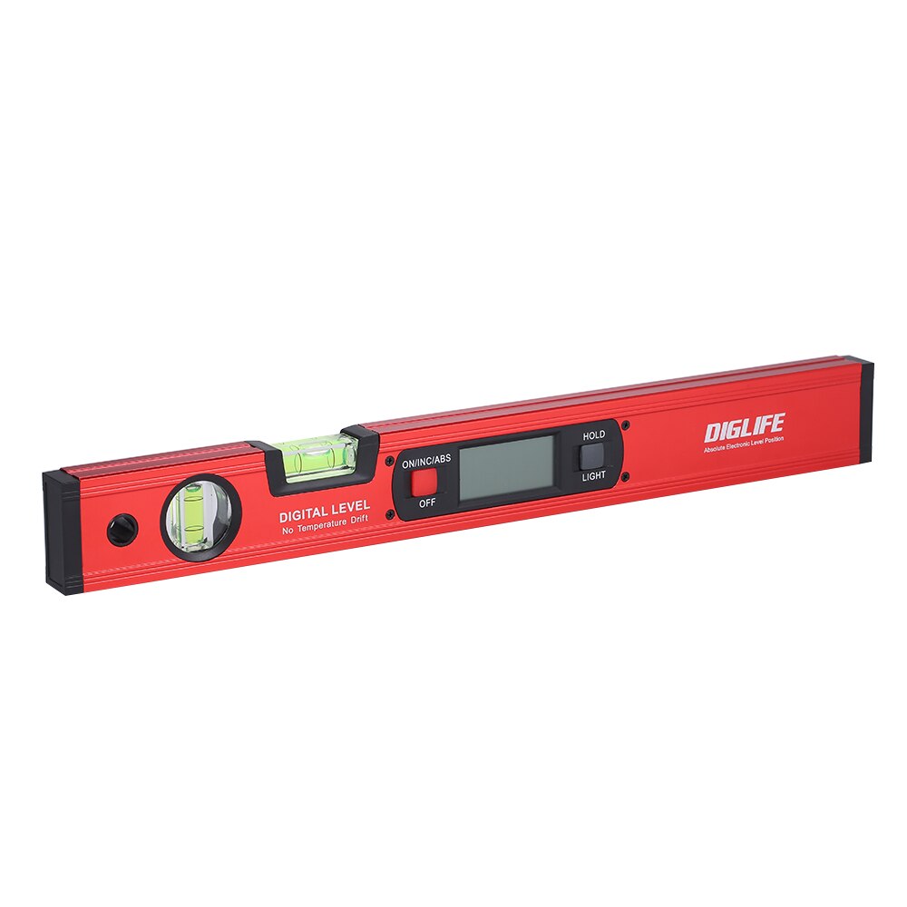 Digital Leveling Instrument 0-90°Angle Finder Level Meter Absolute Electronic Level Position with Vertical & Horizontal Bubble