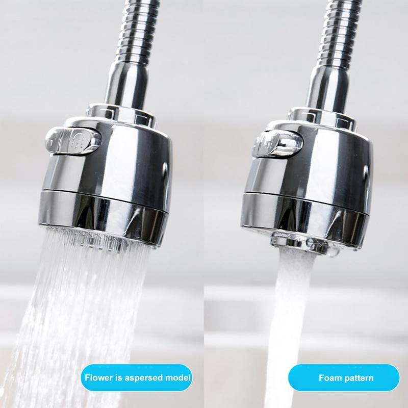 Drejelig vandhaneudvidere bruserdyse filter tilbehør til badeværelset 360 graders justerbart vandhane stænktæt vaskeværktøj