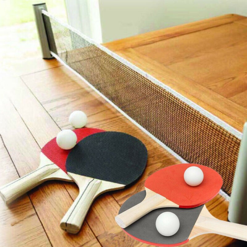 Table Tennis Net Portable Anywhere Retractable Ping Pong Post Net Rack For Any Table