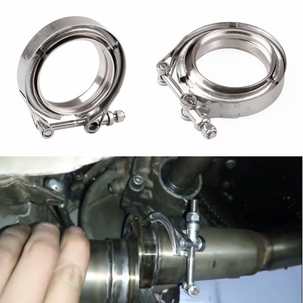 2/2.5/3/3.5/4 tum  ss304 v- band klämma rostfritt stål m /f 3 v band turbo avgasrör