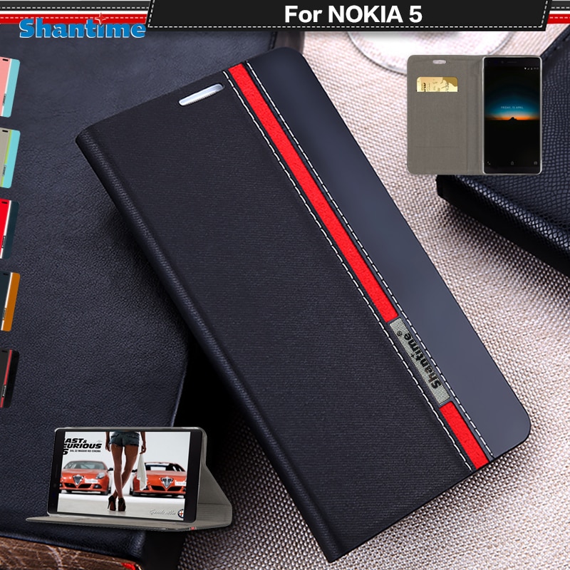 Pu Lederen Telefoon Geval Voor Nokia 5 Flip Case Voor Nokia 5.1 Business Case Voor Nokia 5.1 Plus Zachte Tpu silicone Cover
