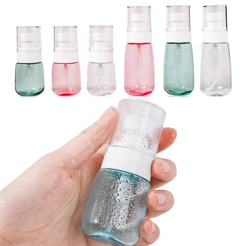 30/60/80Ml Draagbare Parfum Spray Fles Plastic Hervulbare Parfumflesjes Transparante Lege Spray Fles Cosmetische Container