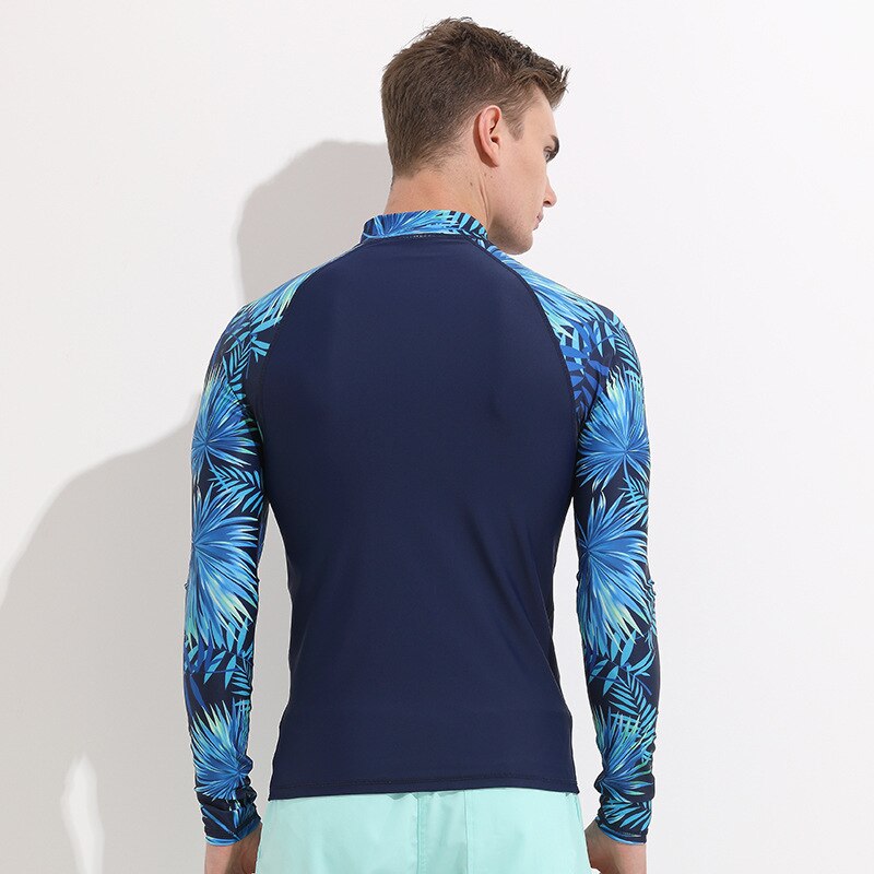 SBART Männer Langarm Rashguard Splice UV 50 + Schutz Sonnenschutz Grundlegende Skins Surfen Tauchen Schwimmen T-Shirt
