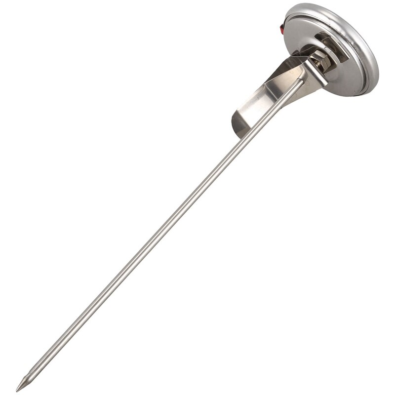 Handige 8 Inch Probe Frituren Vlees Turkije Thermometer Met 2 Inch Wijzerplaat Roestvrij Staal Voor Bbq Grill Pot Pan ketel 50 ℉-550 ℉(1 Pie