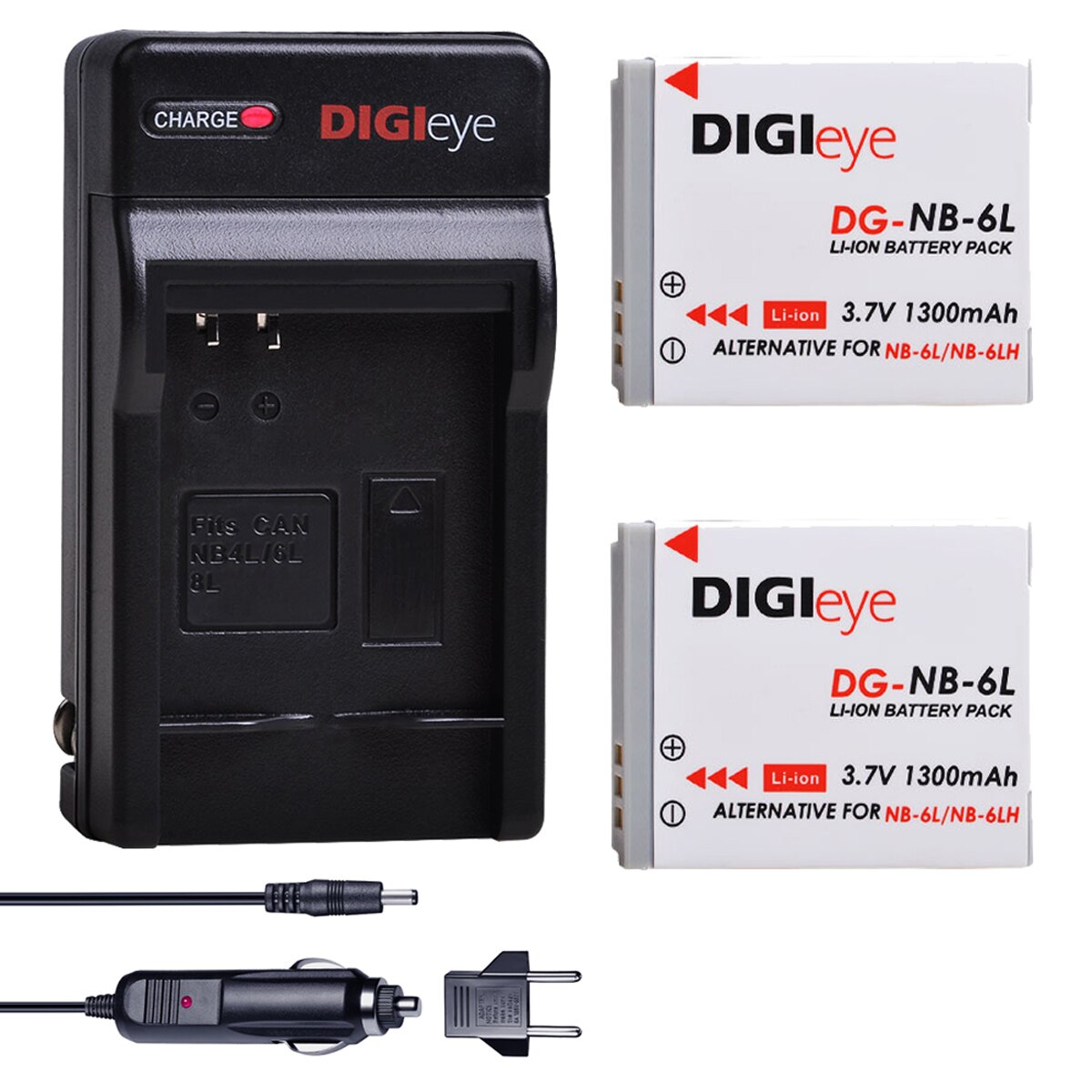 Batería de ion de litio NB 6L NB-6LH Akku + cargador Digital para Canon power-shot IXUS 310 SX240 SX275 SX280 SX510 SX500 HS 95 D10 D20 D30