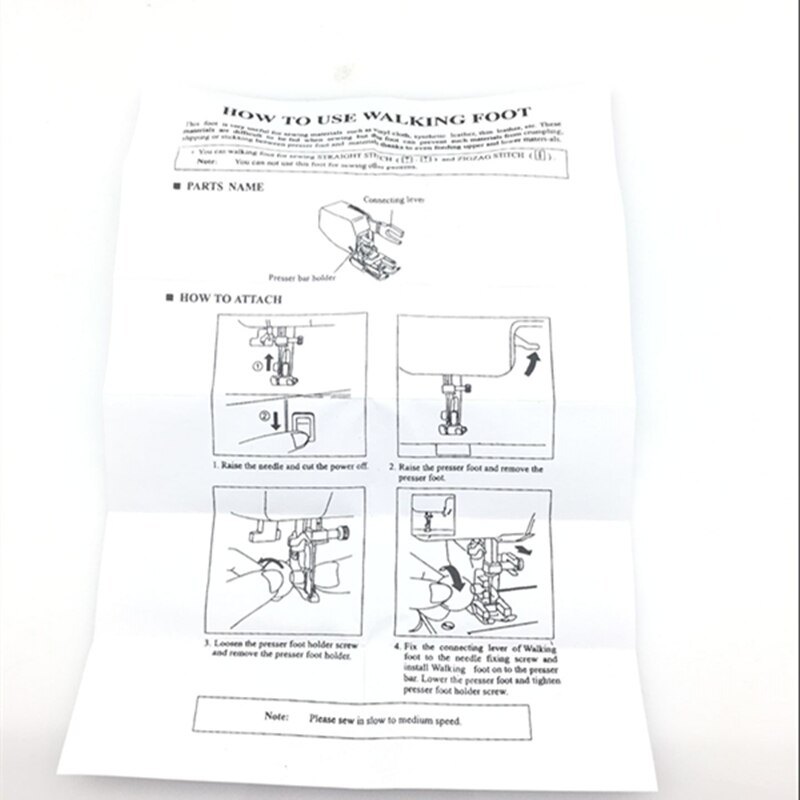 Piezas de accesorios de costura, prensatelas de Punta abierta para caminar para máquina de coser Brother, F062, F062N, XE1100001, SA188, 5AA7103
