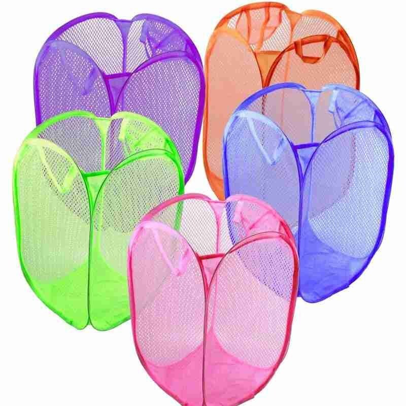 Cesta de ropa sucia plegable para niños, cesta de almacenamiento de ropa sucia, de nailon, juguetes de almacenamiento para el hogar, varios colores, V9C5