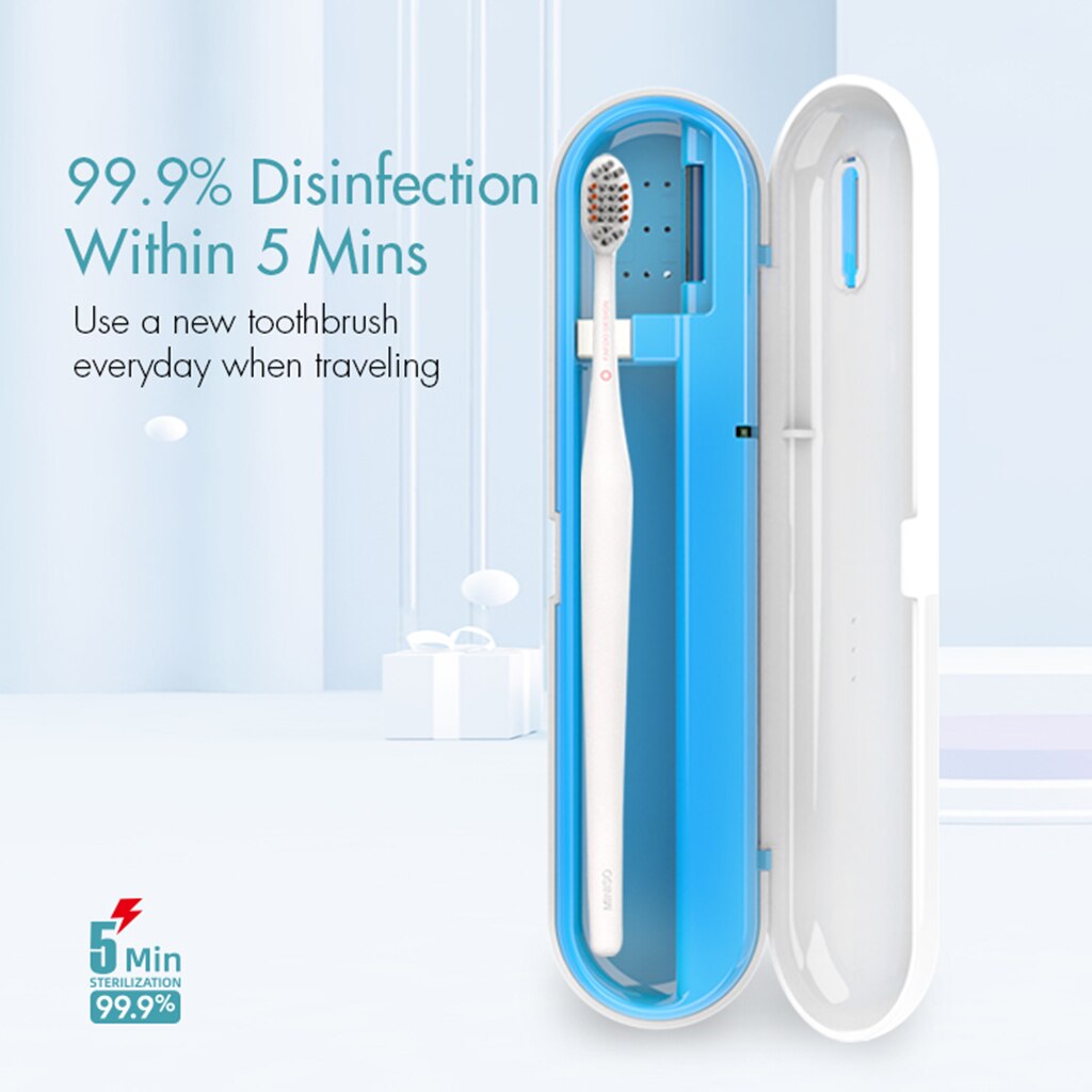 Box Ultraviolet Light Sanitizer Cleaning Tools Kids Adults Toothbrush