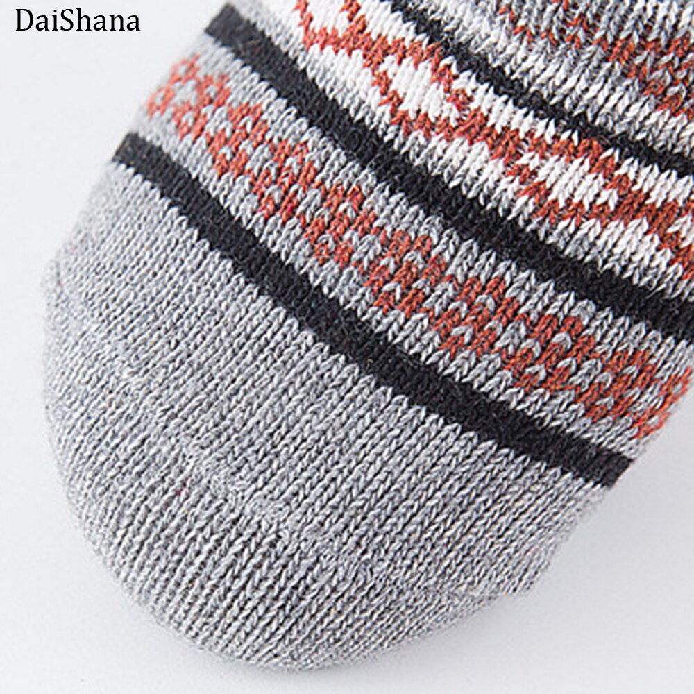 DaiShana 1 paar Casual Man Zachte Dikke Warme Sokken Konijn Wol Blends Warme Winter Sokken Man Retro Stijl Kleurrijke Ademend sokken