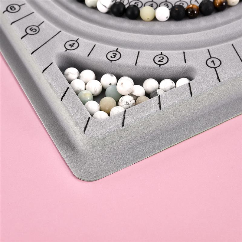 Beading Accessories Measuring tools Flocked Bead Board Bracelet Necklace Jewelry DIY Craft Tool Jewelry Making