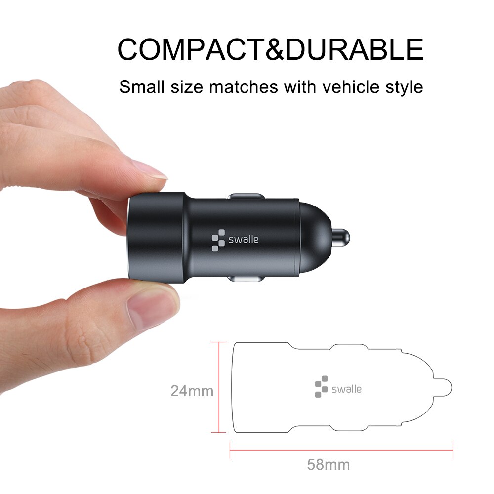 Super Mini Dual USB Auto Ladegerät 3,4 EINE Auto-Styling USB Ladegerät Für Telefon 2 Hafen Schnelle Auto-ladegerät Für praktisch