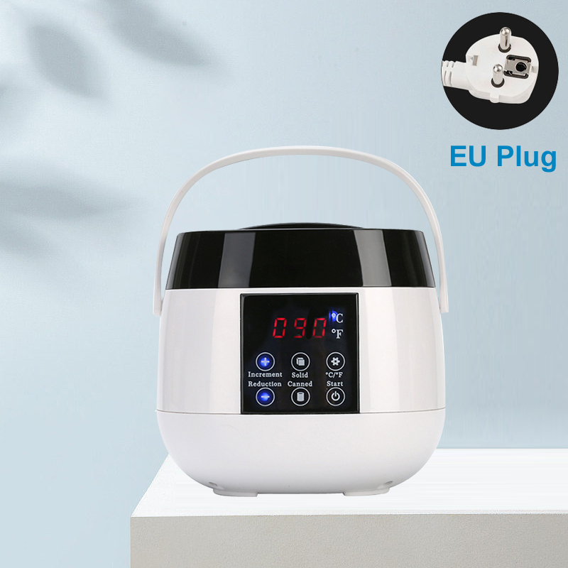 500ml Wax Heater Machine voor Ontharing Wax Smelten Warmer Pot met LCD Temperatuur Display Ontharingscrème Waxen Bonen Heater: Rood