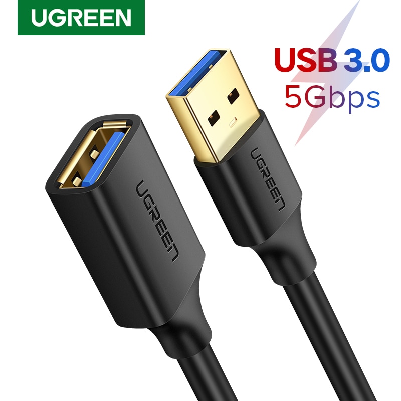 Ugreen USB Extension Cable USB 3.0 Cable for Smart TV PS4 Laptop Computer Male to Female 3.0 2.0 Extender Data Cord USB to USB