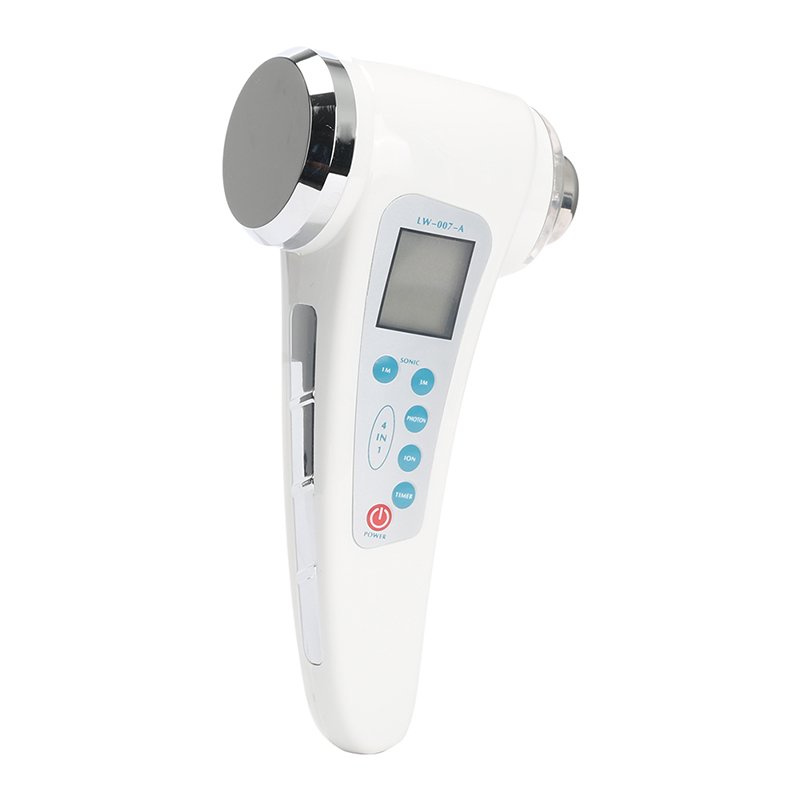 Masajeador facial ultrasónico de luz de fotones LED de 7 colores, 1Mhz y 3Mhz, terapia de ultrasonido, máquina adelgazante para estiramiento facial de piel