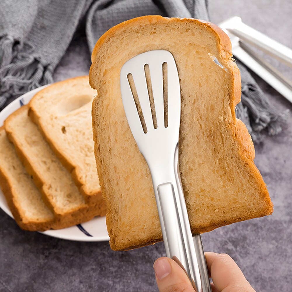 Stainless Steel Food Tongs Kitchen Utensils Buffet Cooking Tool Anti Heat Bread Clip Pastry Clamp Barbecue Kitchen Tongs Steel