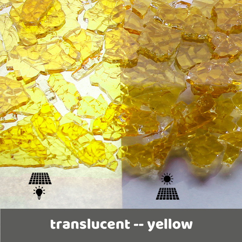 600g/21.16oz fragmentos de vidro translúcido mosaico telhas mulit cor espelho quebrado peças de vidro telha diy artesanato crack material: translucent yellow