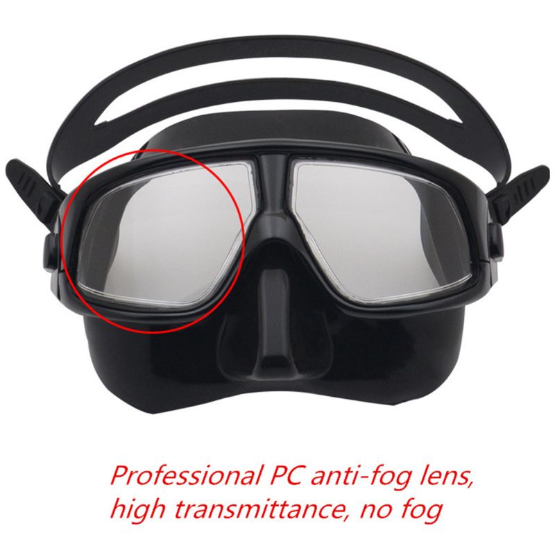 Voksen dykkermaske silikon fridykkingsbriller under vann bergingsmaske