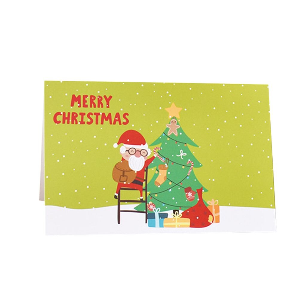 Unique Merry Xmas 3D Cartoon Animal Card Happy Year Christmas Card Postcard Children Cards
