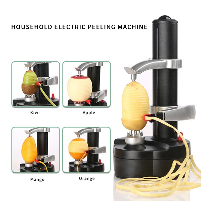 220v elektriske skreller automatisk frukt grønnsaker automatisk rustfritt stål eple peeling maskin kjøkken potet kutter maskin